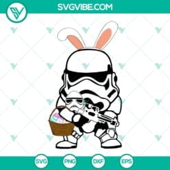 Easter, Movies, SVG Files, Stormtrooper Easter Bunny SVG Download, Easter Egg 2