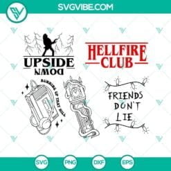 Movies, SVG Files, Stranger Things 4 SVG Download Bundle, Hellfire Club SVG 12