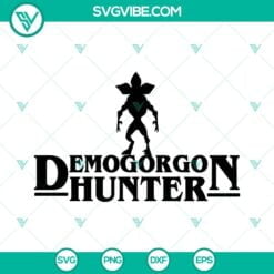 Movies, SVG Files, Stranger Things Demogorgon Hunter SVG File PNG DXF EPS 21