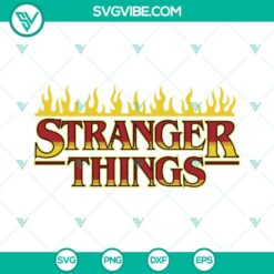 Stranger Things Logo SVG Images PNG DXF EPS Cricut Silhouette Bundle 2