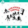 Stranger Things themed Starbucks cup full wrap SVG design for crafts and printing.