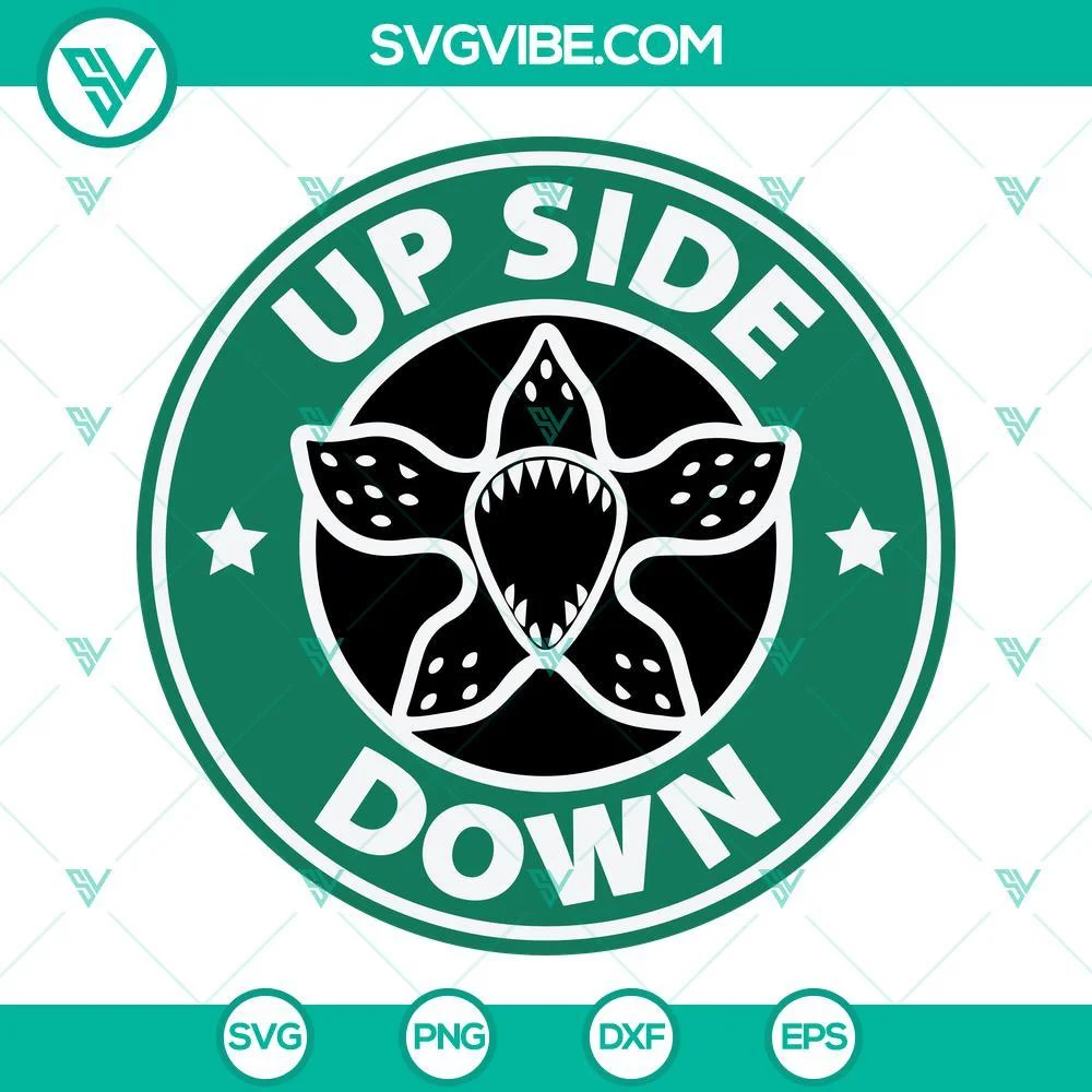 Movies, Starbucks Cup Wrap, SVG Files, Stranger Things Starbucks SVG Files, 1