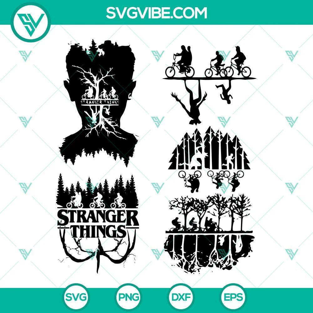 Movies, SVG Files, Stranger Things Svg Bundle Cricut, Silhouette Stranger 1