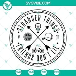 Movies, SVG Files, Stranger Things SVG Files, Friends Don’t Lie SVG Files PNG 2