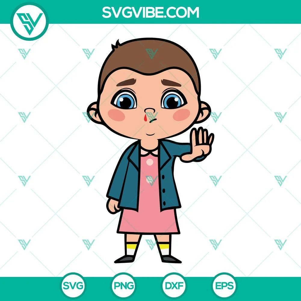 Movies, SVG Files, Stranger Things SVG Download, Stranger Things Friends Chibi 5