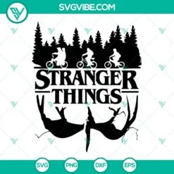 Movies, SVG Files, Stranger Things Black Flag Band SVG Image PNG DXF EPS 4