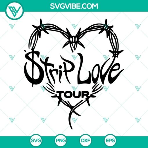 strip love tour svg bundle las bichotas no lloran mami svg bichota svg karol g tour svg png dxf eps 5 mockup