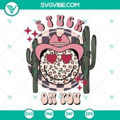 SVG Files, Valentine's Day, Stuck On You SVG Download, Leopard Smiley Face 8