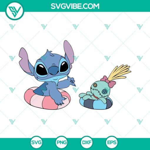 summertime pool party stitch and scrump svg png dxf eps cricut 6 mockup