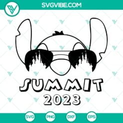 Disney, SVG Files, Summit 2023 Stitch SVG Files, Happy Mouse World Summit SVG 2