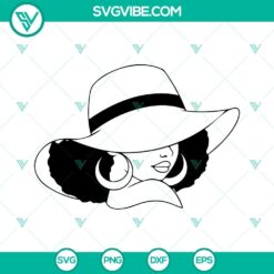 sun hat black woman svg bundle melanin girl svg afro woman svg black girl magic svg png dxf eps 5 mockup