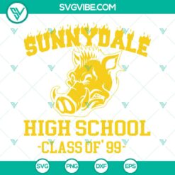 School, SVG Files, Sunnydale High School SVG Download PNG DXF EPS Cut Files 3