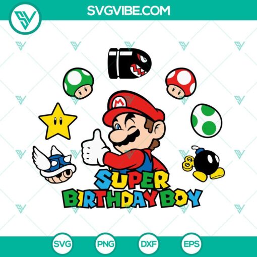 super birthday boy mario svg super mario family svg cute birthday kids svg super mario bros svg png dxf eps 2 mockup