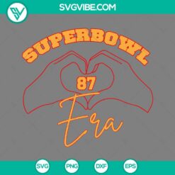 Super Bowl 87 era and Taylor Swift Super Bowl 2024 themed SVG download file with PNG, EPS, and DXF formats.