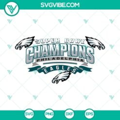 Football, Sports, SVG Files, Super Bowl Champions Philadelphia Eagles SVG Image 2