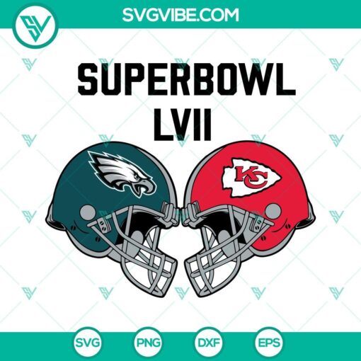 super bowl lvii 2023 eagles vs chiefs svg eagles svg chiefs svg nfl svg 9 mockup