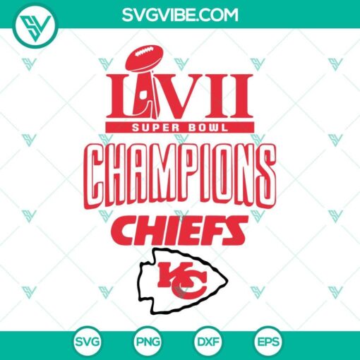 super bowl lvii champions kansas city chiefs svg png dxf eps cricut 6 mockup