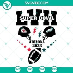 Football, Sports, SVG Files, Super Bowl LVII Chiefs Eagles Arizona 2023 SVG 2