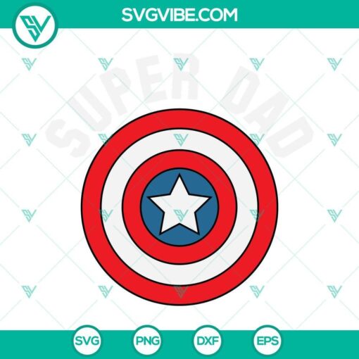 super dad svg marvel father s day svg super dad captain america svg 4 mockup