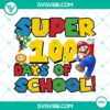 PNG Files, School, Racing Through 100 Days Of School Png, Super Mario 100th Day 14