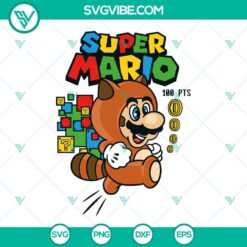 Game, SVG Files, Super Mario Bros 3 SVG Images, Tanooki Mario SVG Download, 11