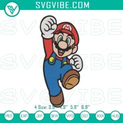 Embroidery Designs, Super Mario Bros Embroidery Pattern, Machine Embroidery 4