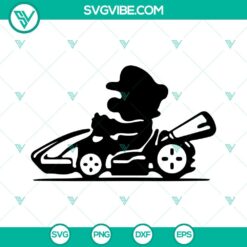 Super Mario Kart SVG File Bundle, Kart Racing Game SVG File, Mario Game SVG Download 11