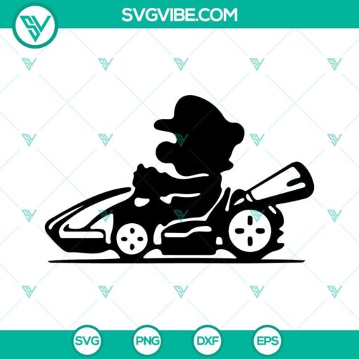 super mario kart svg bundle kart racing game svg mario game svg png dxf eps files 8 mockup