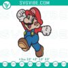 Super Mario pixel art embroidery pattern, machine design inspired by classic video game, retro gaming theme.