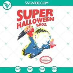 Halloween, Movies, SVG Files, Super Mario Michael Myers SVG Download, Michael 2