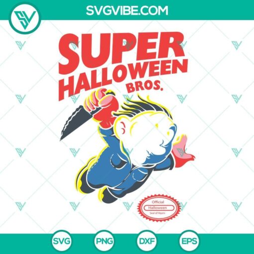 super mario michael myers svg michael myers svg halloween movies svg png dxf eps 10 mockup