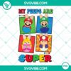 Super Mario Easter Bunny themed PNG files with vibrant colors and cute characters for Easter Day celebrations.