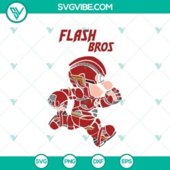 Super Mario The Flash SVG File, Super Mario Bros SVG Download PNG DXF EPS