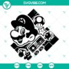 Super Mario Bros characters in SVG format for Nintendo video game fans - Mario, Luigi, Princess Peach, and more.