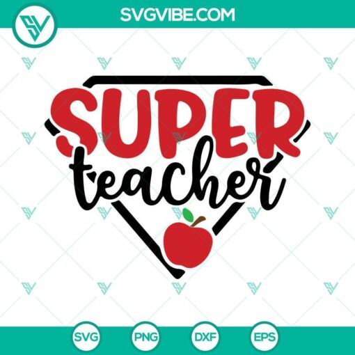 super teacher svg teacher appreciation svg teacher apple svg teacher svg 6 mockup