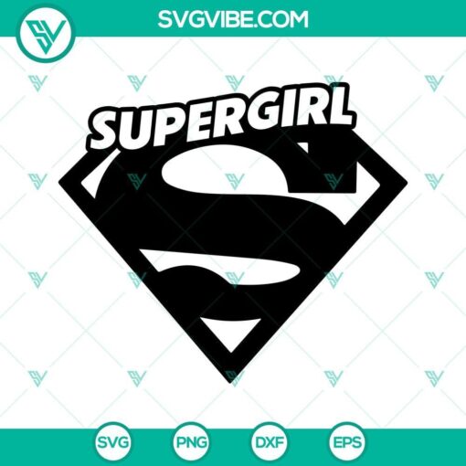 supergirl svg png dxf eps cut files for cricut silhouette 9 mockup