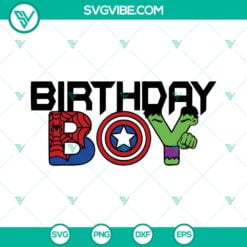 Birthday, Movies, SVG Files, Superhero Birthday Boy SVG Files, Spider Man SVG 5