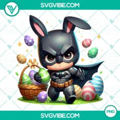 Superhero Easter Bunny PNG Image, Bat Man Easter Eggs PNG Image