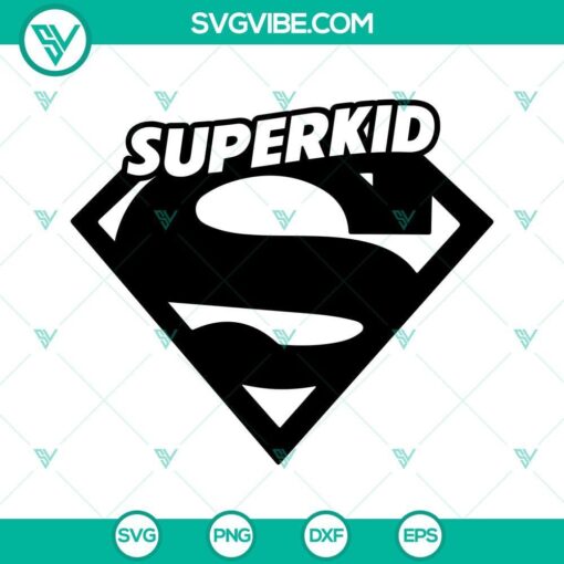 superkid svg png dxf eps cut files for cricut silhouette 8 mockup