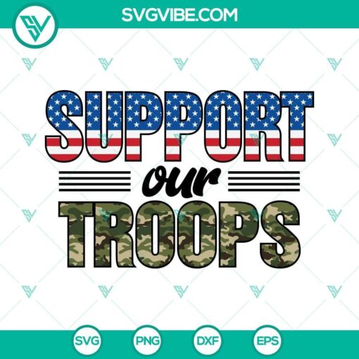 support our troops camo svg png dxf eps cut files for cricut silhouette 6 mockup