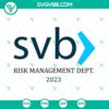 SVB Risk Management Department 2023 logo with Silicon Valley Bank branding in SVG and PNG formats for digital use.