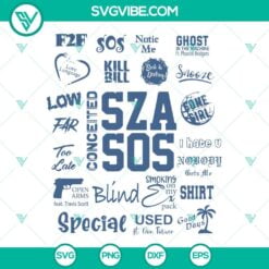 Holiday, SVG Files, Sza Sos Album SVG Image, Sza SVG Image, Trending SVG 2