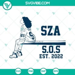 Musics, SVG Files, Sza Sos SVG Images, Sos Album SVG Image, Sza North American 2