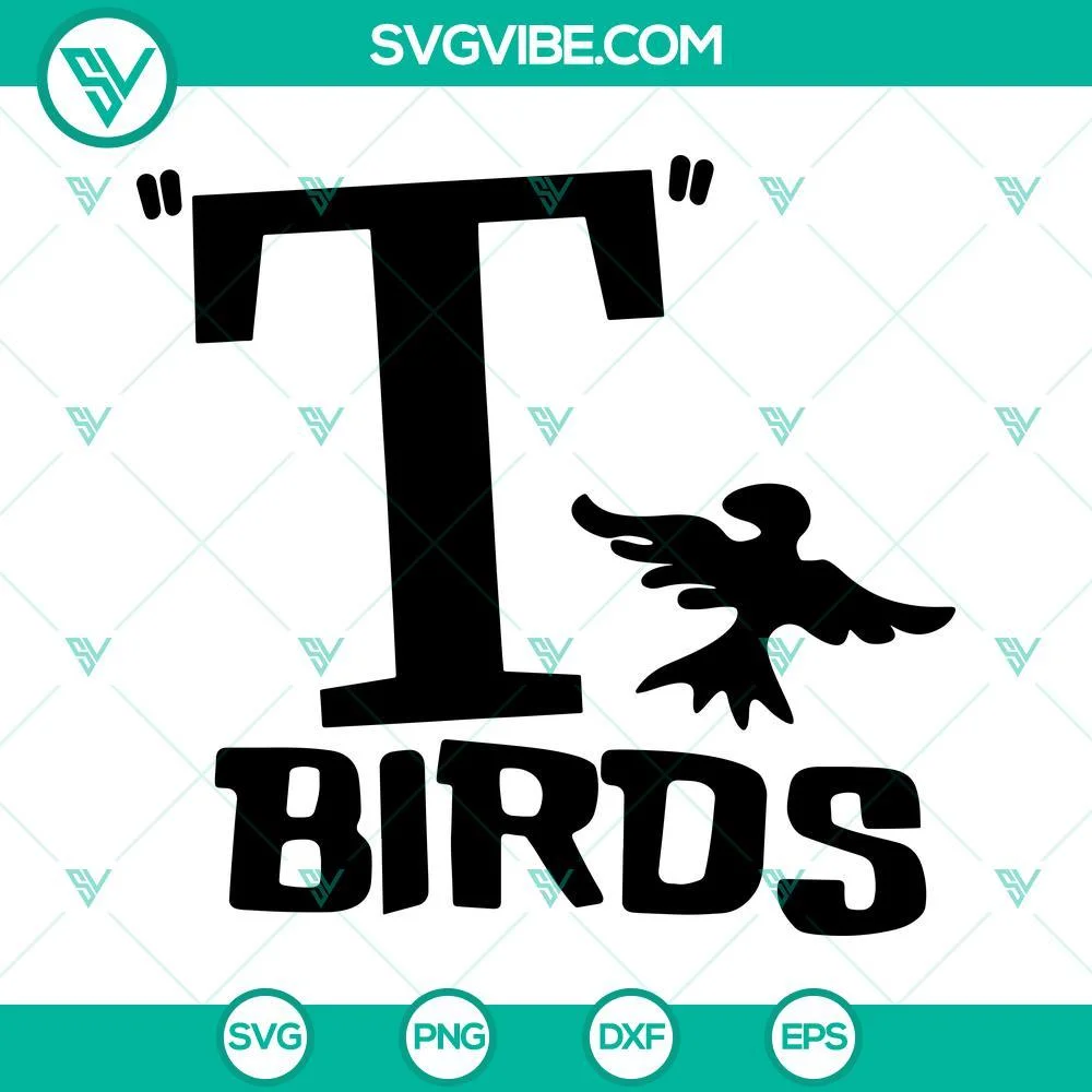 SVG Files, Trending, T Birds Svg, Grease Svg, Birds Aren’t Real Svg, T Birds 1