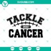 Tackle Cancer 2022 SVG files featuring breast cancer football designs. Perfect for Breast Cancer Awareness Month projects.