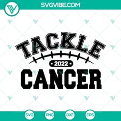 Cancer, Football, Sports, SVG Files, Tackle Cancer 2022 SVG Files, Breast 9