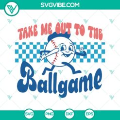 Baseball, Sports, SVG Files, Take Me Out To The Ballgame SVG Image, Baseball 8