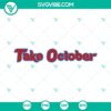 October Philadelphia Phillies SVG Files featuring Philadelphia Phillies logo, perfect for crafting projects, fan apparel, and more.
