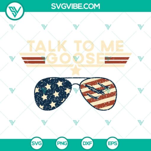 talk to me goose american flag svg top gun svg usa flag glasses svg aviator glasses svg 6 mockup