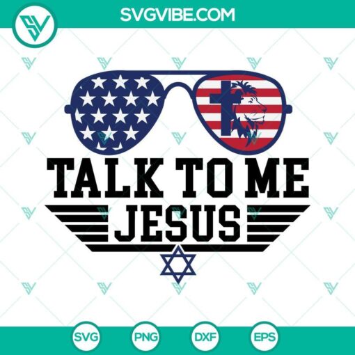 talk to me jesus svg american flag glasses svg christian jesus 4th of july svg 10 mockup